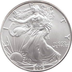 2006 AMERICAN EAGLE SILVER DOLLAR 1 OZ FINE SILVER - WORLD COINS - Cambridgeshire Coins