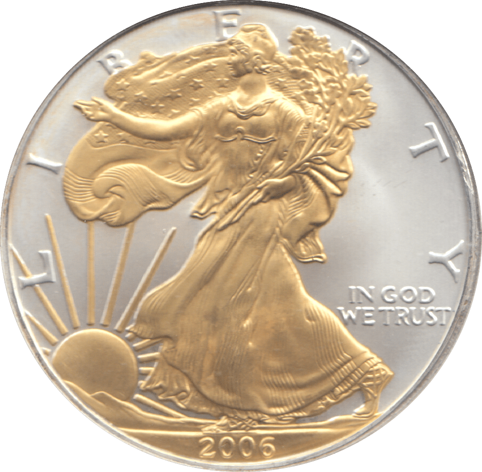 2006 AMERICAN EAGLE SILVER PROOF DOLLAR 1 OZ FINE SILVER USA - SILVER WORLD COINS - Cambridgeshire Coins
