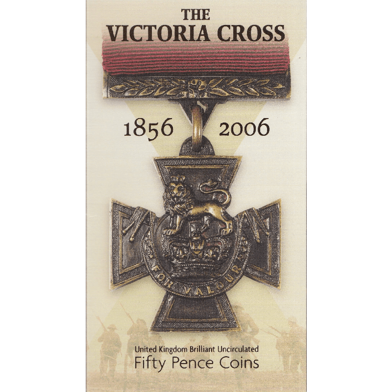 2006 BRILLIANT UNCIRCULATED 50P COIN THE VICTORIA CROSS PACK SEALED BU - 50p BU Pack - Cambridgeshire Coins