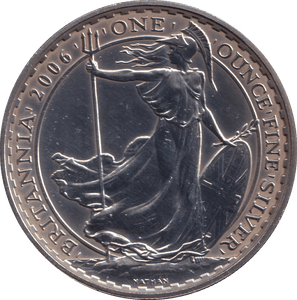 2006 BRITANNIA ONE OZ FINE SILVER - SILVER BRITANNIA - Cambridgeshire Coins