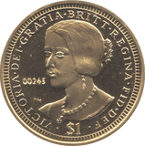 2006 BRITISH VIRGIN ISLANDS VICTORIA ONE DOLLAR - WORLD COINS - Cambridgeshire Coins