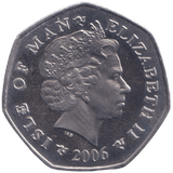 2006 CHRISTMAS 50P TWO TURTLEDOVES ISLE OF MAN ( PROOF ) - 50P REGIONAL ISSUES - Cambridgeshire Coins