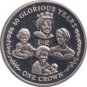 2006 CROWN GIBRALTAR 80 GLORIOUS YEARS - WORLD COINS - Cambridgeshire Coins