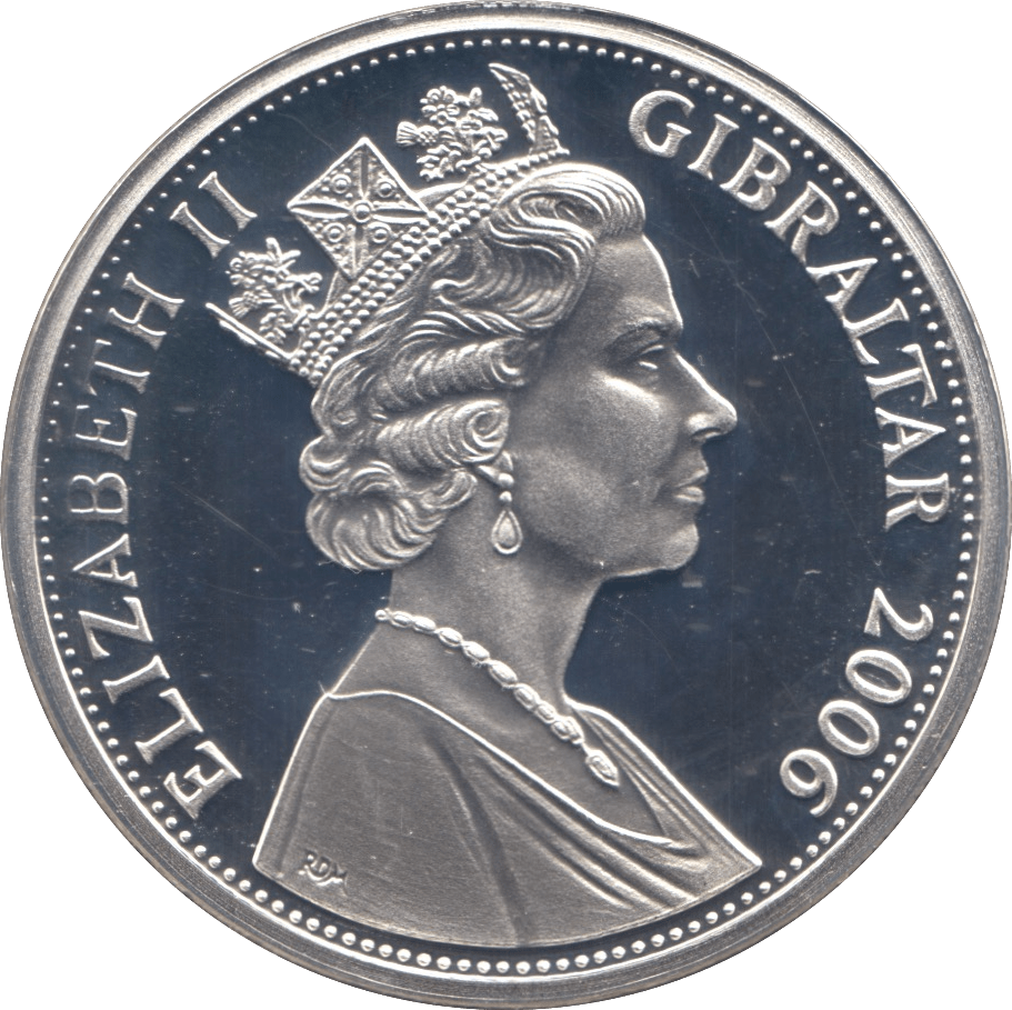 2006 FLIGHT OF THE CONCORDE £5 COIN GIBRALTAR SILVER PROOF - WORLD COINS - Cambridgeshire Coins