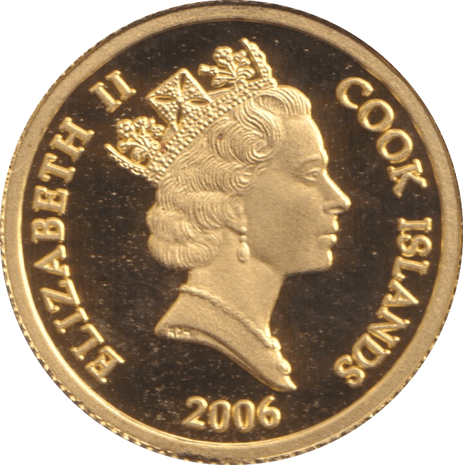 2006 GOLD PROOF 10 DOLLARS COOK ISLANDS - GOLD WORLD COINS - Cambridgeshire Coins