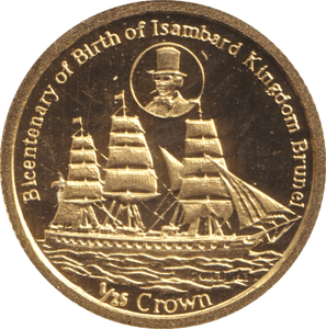 2006 GOLD PROOF 1/25 CROWN FALKLAND ISLANDS - GOLD WORLD COINS - Cambridgeshire Coins