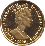 2006 GOLD PROOF 1/25 CROWN FALKLAND ISLANDS - GOLD WORLD COINS - Cambridgeshire Coins