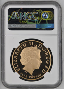 2006 GOLD PROOF THE QUEENS 80TH BIRTHDAY £5 (NGC) PF69 ULTRA CAMEO - NGC GOLD COINS - Cambridgeshire Coins