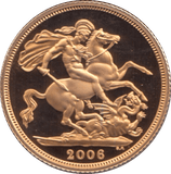 2006 GOLD SOVEREIGN ( PROOF ) - SOVEREIGN - Cambridgeshire Coins
