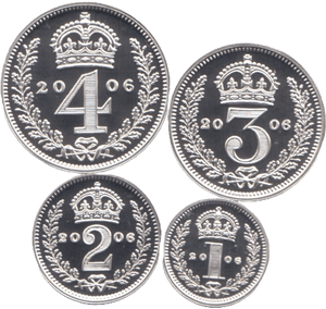 2006 MAUNDY SET ELIZABETH II - Maundy Set - Cambridgeshire Coins