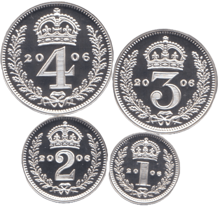 2006 MAUNDY SET ELIZABETH II - Maundy Set - Cambridgeshire Coins