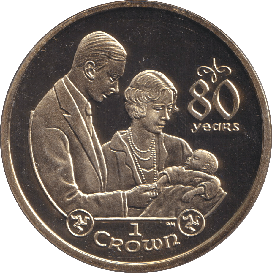2006 ONE CROWN 80 YEARS 1 - WORLD COINS - Cambridgeshire Coins