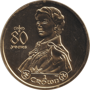 2006 ONE CROWN 80 YEARS 2 - WORLD COINS - Cambridgeshire Coins