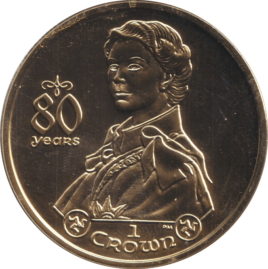 2006 ONE CROWN 80 YEARS 2 - WORLD COINS - Cambridgeshire Coins