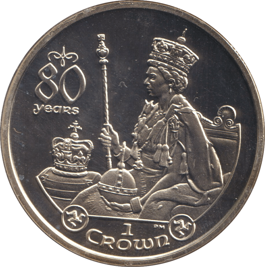 2006 ONE CROWN 80 YEARS 3 - WORLD COINS - Cambridgeshire Coins