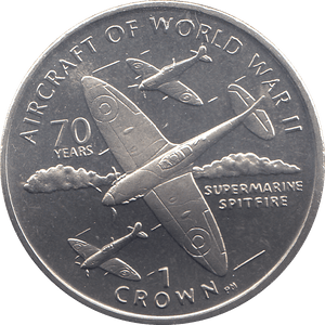 2006 ONE CROWN AIRCRAFT OF WORLD WAR II - WORLD COINS - Cambridgeshire Coins