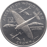 2006 ONE CROWN AIRCRAFT OF WORLD WAR II - WORLD COINS - Cambridgeshire Coins