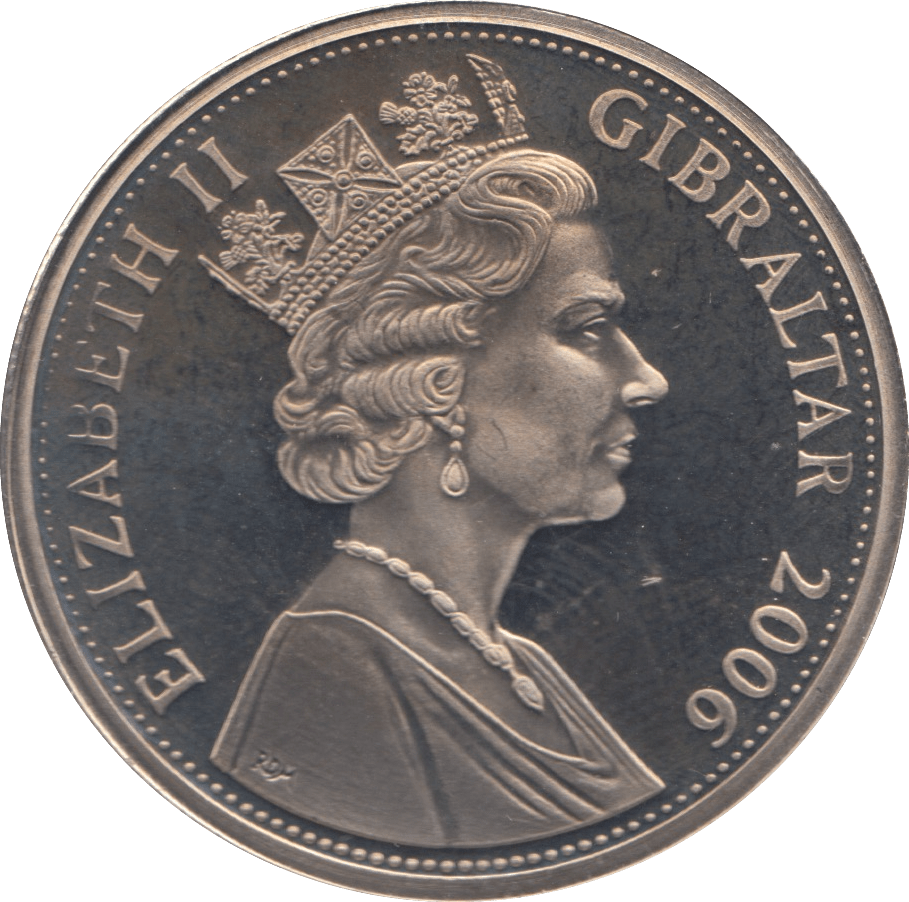 2006 ONE CROWN GIBRALTAR F443 - WORLD COINS - Cambridgeshire Coins