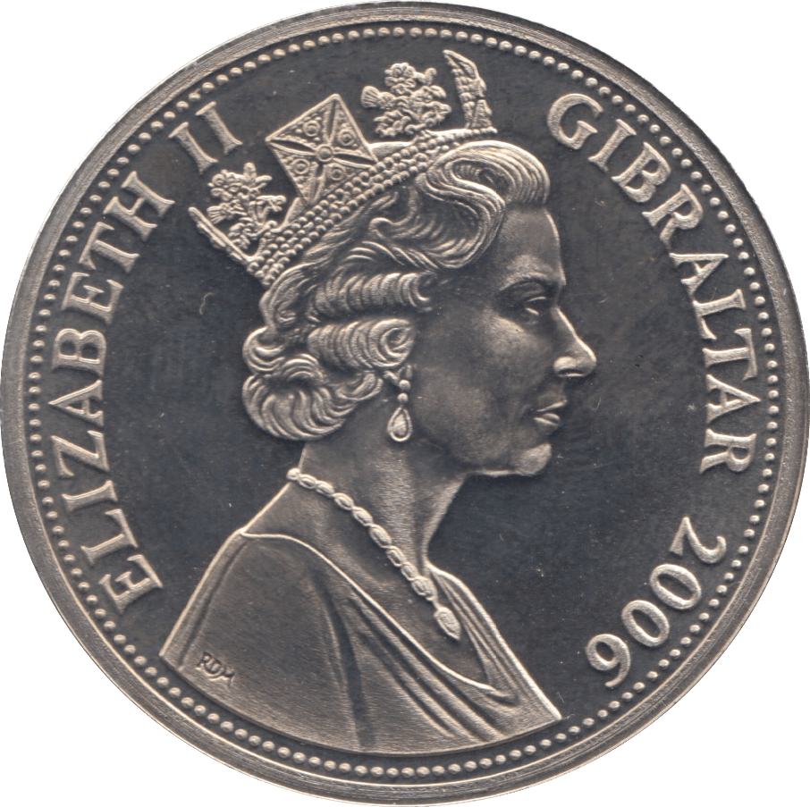 2006 ONE CROWN GIBRALTAR F444 - WORLD COINS - Cambridgeshire Coins