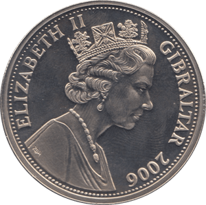 2006 ONE CROWN GIBRALTAR F445 - WORLD COINS - Cambridgeshire Coins