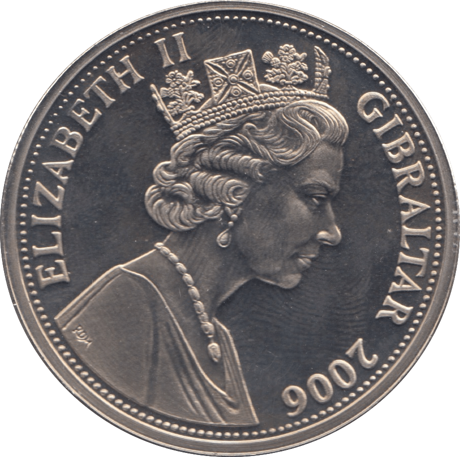 2006 ONE CROWN GIBRALTAR F445 - WORLD COINS - Cambridgeshire Coins