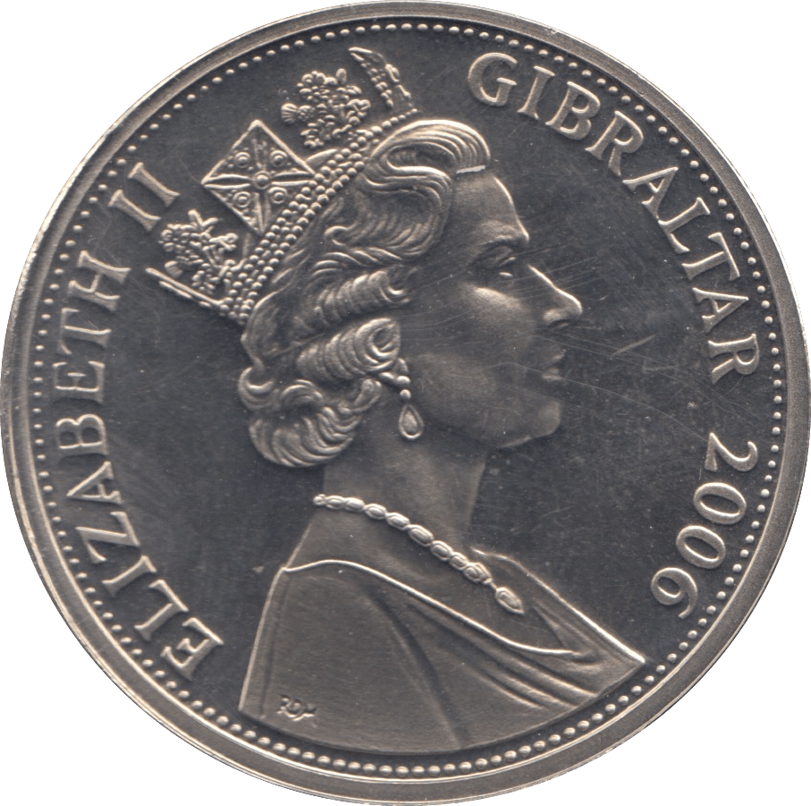 2006 ONE CROWN GIBRALTAR F447 - WORLD COINS - Cambridgeshire Coins