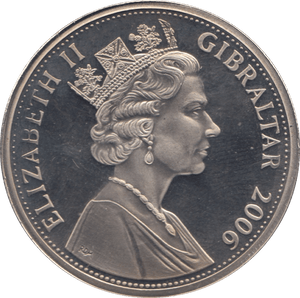 2006 ONE CROWN GIBRALTAR F450 - WORLD COINS - Cambridgeshire Coins
