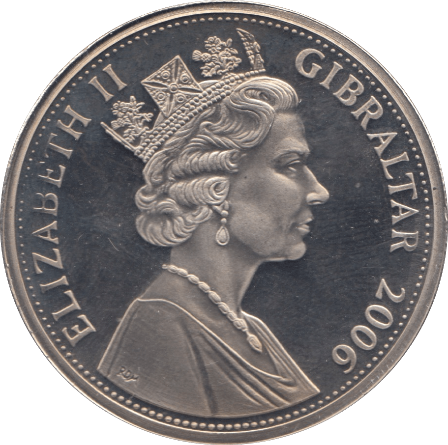 2006 ONE CROWN GIBRALTAR F450 - WORLD COINS - Cambridgeshire Coins