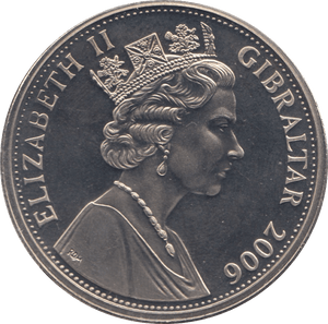 2006 ONE CROWN GIBRALTAR F454 - WORLD COINS - Cambridgeshire Coins