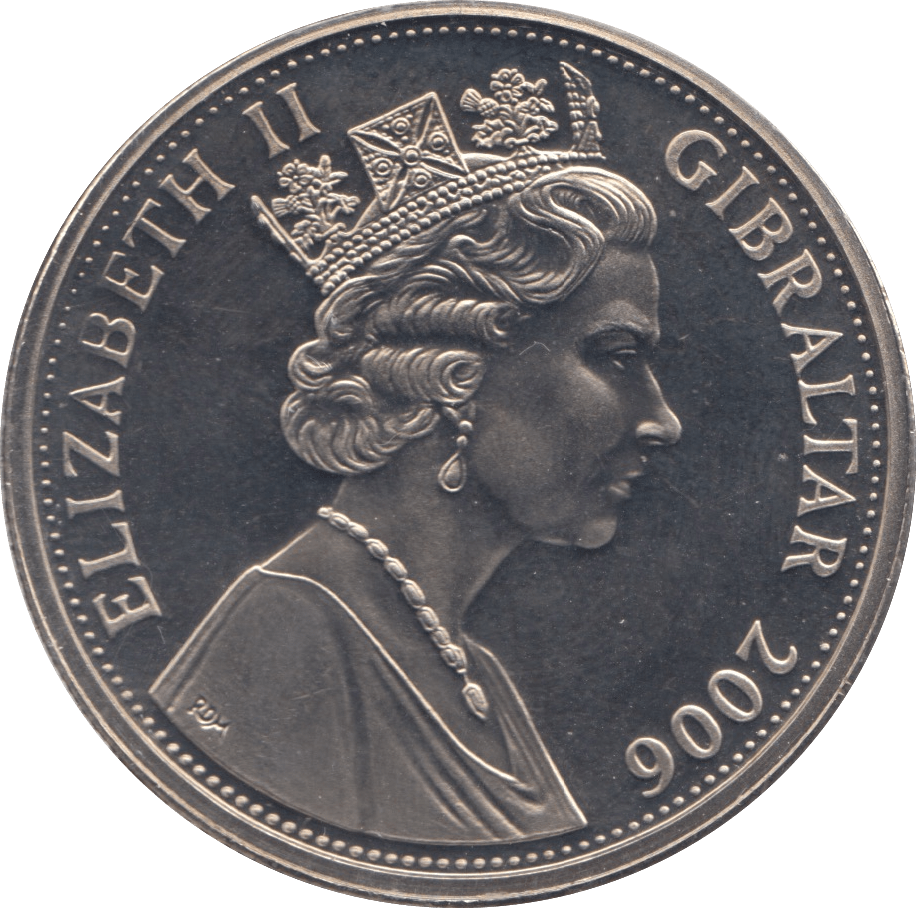 2006 ONE CROWN GIBRALTAR F454 - WORLD COINS - Cambridgeshire Coins