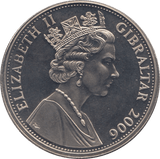 2006 ONE CROWN GIBRALTAR F454 - WORLD COINS - Cambridgeshire Coins