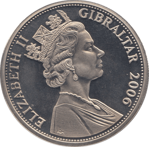 2006 ONE CROWN GIBRALTAR F475 - WORLD COINS - Cambridgeshire Coins