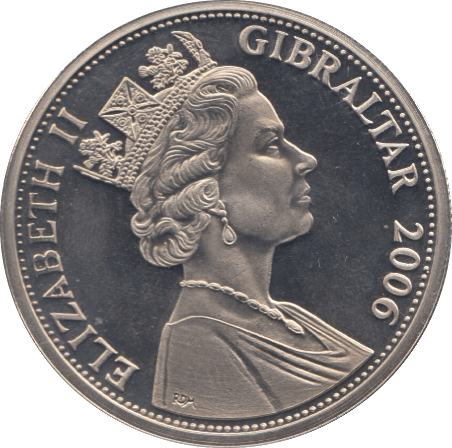 2006 ONE CROWN GIBRALTAR F475 - WORLD COINS - Cambridgeshire Coins