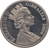 2006 ONE CROWN GIBRALTAR F475 - WORLD COINS - Cambridgeshire Coins