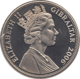 2006 ONE CROWN GIBRALTAR F477 - WORLD COINS - Cambridgeshire Coins