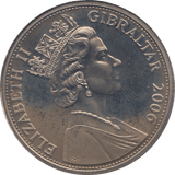2006 ONE CROWN GIBRALTAR F495 - WORLD COINS - Cambridgeshire Coins