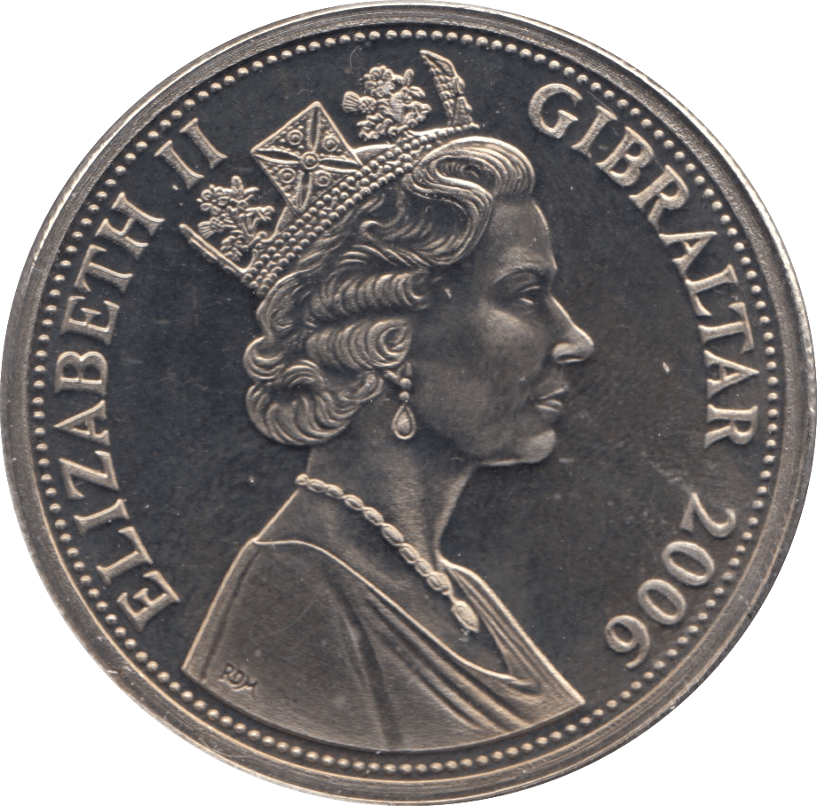 2006 ONE CROWN GIBRALTAR F505 - WORLD COINS - Cambridgeshire Coins