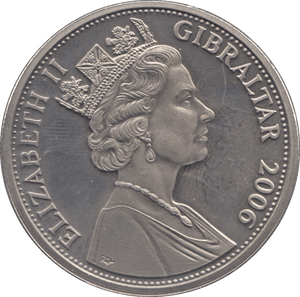 2006 ONE CROWN GIBRALTAR - WORLD COINS - Cambridgeshire Coins
