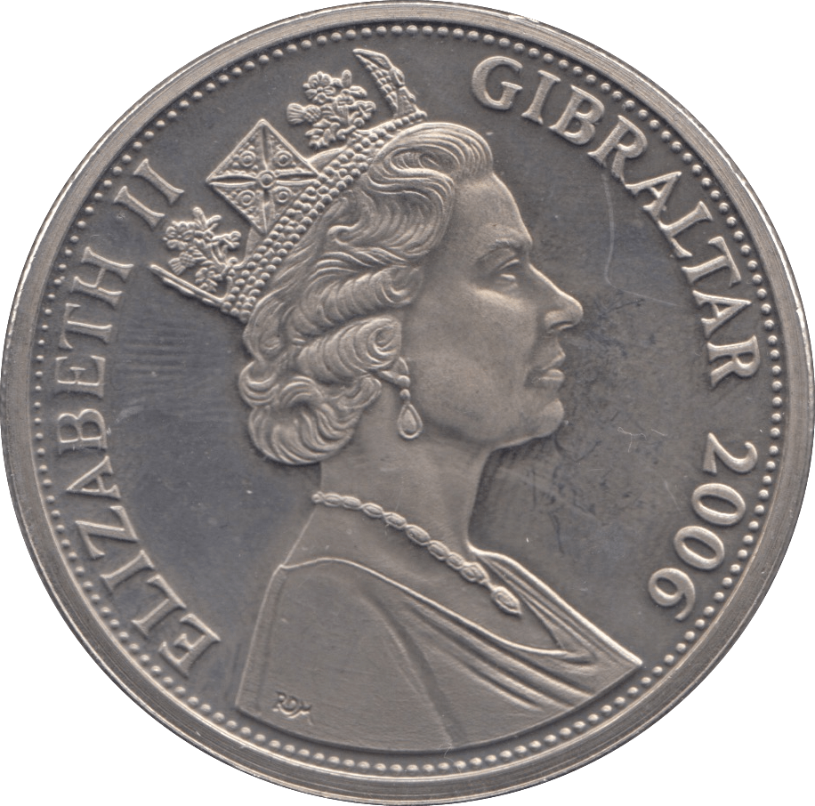 2006 ONE CROWN GIBRALTAR - WORLD COINS - Cambridgeshire Coins