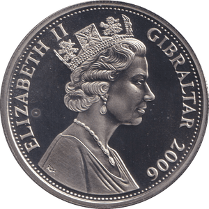 2006 ONE CROWN GIBRALTAR - WORLD COINS - Cambridgeshire Coins