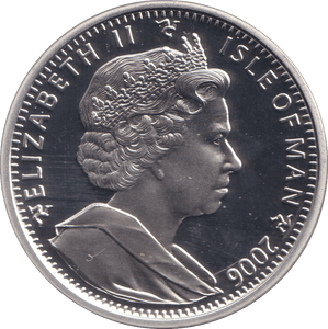 2006 ONE CROWN ISLE OF MAN 80 YEARS - SILVER WORLD COINS - Cambridgeshire Coins