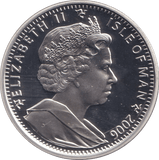 2006 ONE CROWN ISLE OF MAN 80 YEARS - SILVER WORLD COINS - Cambridgeshire Coins