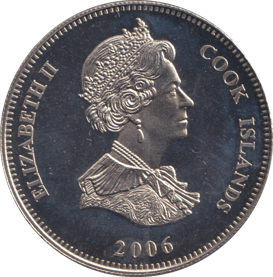 2006 ONE DOLLAR COOK ISLANDS 80 YEARS OF TELEVISION - WORLD COINS - Cambridgeshire Coins