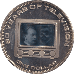 2006 ONE DOLLAR COOK ISLANDS 80 YEARS OF TELEVISION - WORLD COINS - Cambridgeshire Coins