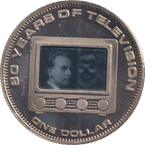 2006 ONE DOLLAR COOK ISLANDS 80 YEARS OF TELEVISION - WORLD COINS - Cambridgeshire Coins