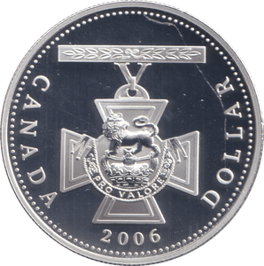 2006 ONE DOLLAR SILVER PROOF CANADA - SILVER WORLD COINS - Cambridgeshire Coins