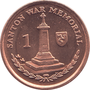 2006 ONE PENCE SANTON WAR MEMORIAL ( BU ) - WORLD COINS - Cambridgeshire Coins