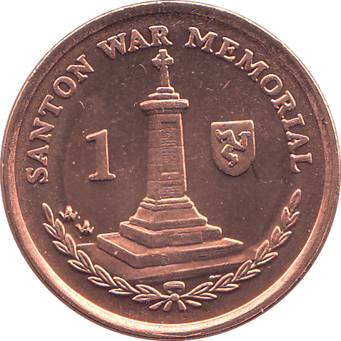 2006 ONE PENCE SANTON WAR MEMORIAL ( BU ) - WORLD COINS - Cambridgeshire Coins