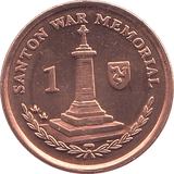 2006 ONE PENCE SANTON WAR MEMORIAL ( BU ) - WORLD COINS - Cambridgeshire Coins