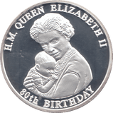 2006 SILVER .925 BABY AND MOTHER QUEEN 80TH BDAY ANNIV. 10 KWACHI MALAWI - SILVER PROOF - Cambridgeshire Coins